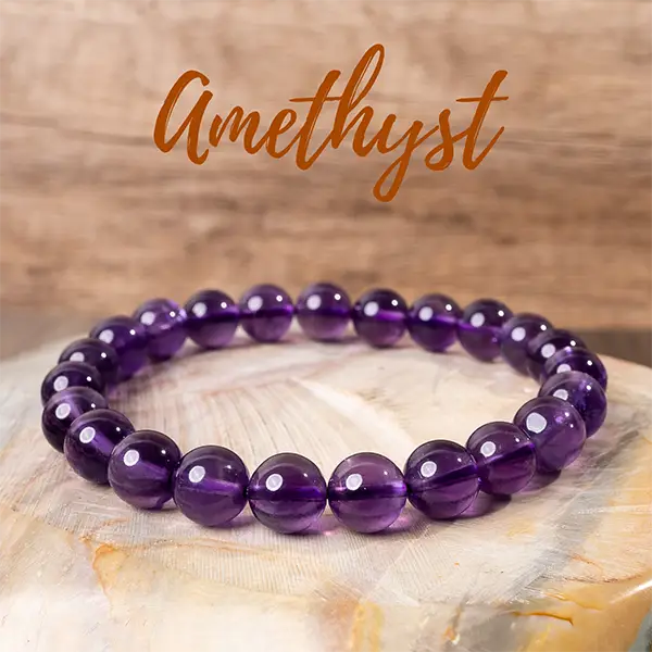 Flawless Amethyst Healing Bracelets Perfect for Men, Women, Couples, and Friends | Ideal for Daily Wear, Meditation, Gift Beads Jewelry