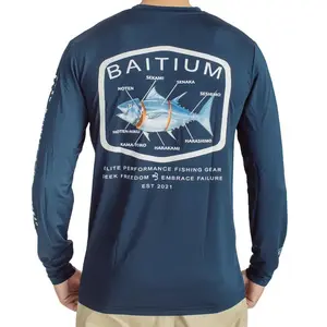 Baitium UPF 50+ Fishing Shirts- Long Sleeve Quick Dry Ultra Soft Material