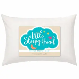 Toddler Pillow 13x18 - Hypoallergenic Ergonomic Pillow for Sleeping, Kids Pillow, Nursery Pillow, Soft Neck Support Pillow