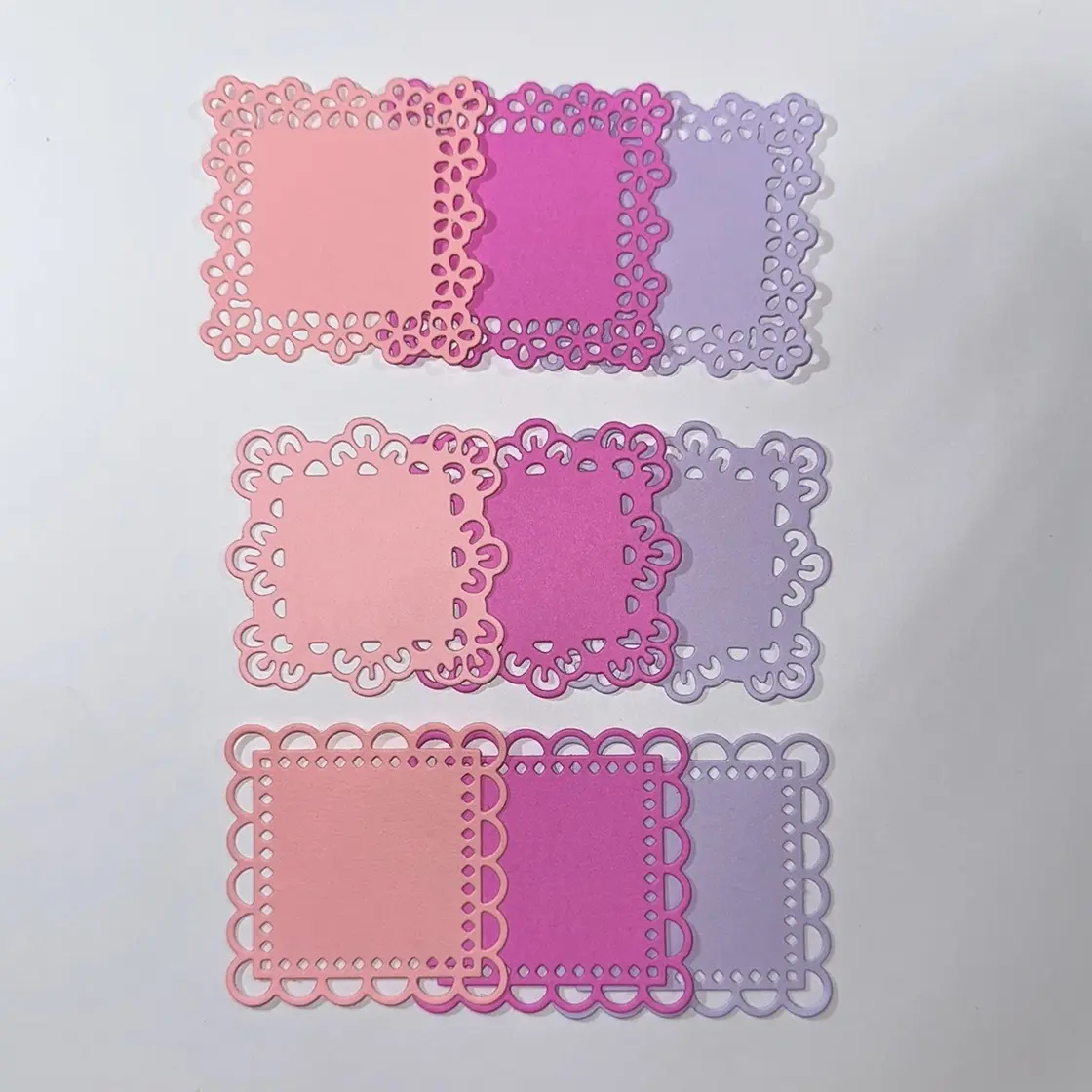 Handmade 9 cut die ( Journaling, scrapbooking, Craft)