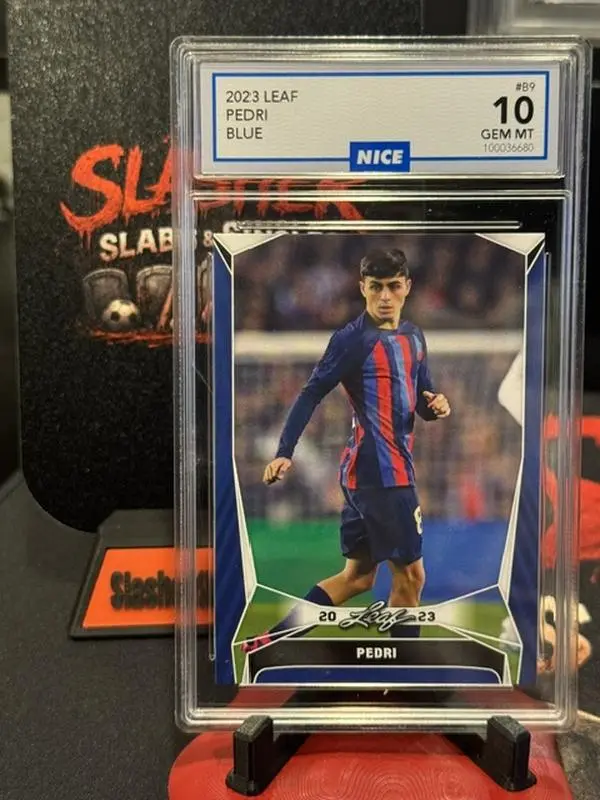 2023 Leaf Blue FC Barcelona Pedri #B9 Graded Gem Mint 10