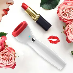 New Electric Silicone Lip Plumper Handheld Portable Beauty Lip Enhancer Apple Shape Pouty Lips, Essential Makeup Tool for Fuller Lips