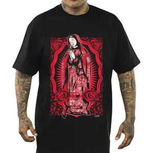 Virgen de Guadalupe Vintage Graphic Tee, Chicano Streetwear, Brown Pride, Unisex