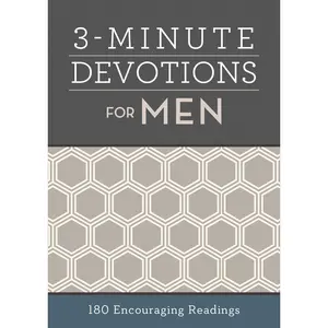 3-Minute Devotions for Men: 180 Encouraging Readings -- Compiled by Barbour Staff - Paperback