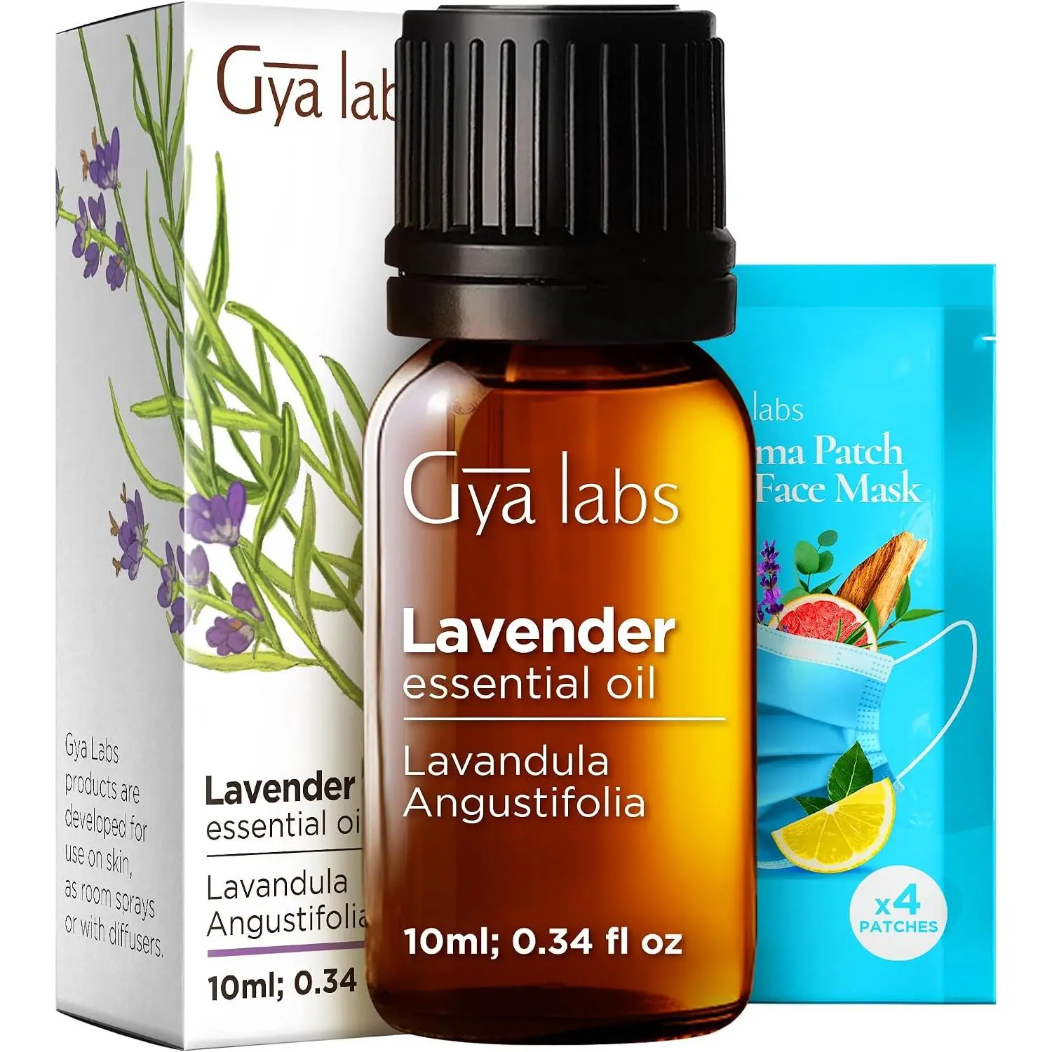Gya Labs Pure Lavender Essential Oil - 0.34 Fl Oz - Lavender Oil for Hair, Skin, Diffuser, Aromatherapy & DIY Candle Making Scent