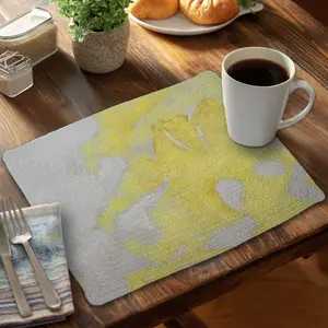 Begin Home Decor C4BP14184D9CJW 14 x 18 in. Gold Erosion Braided Polyester Placemat - Decor Essential - Set of 4
