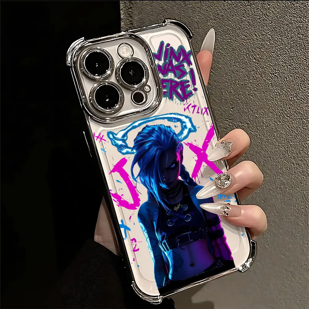 Hot Game Character JINX Phone Case Suitable for iPhone 17 16e 16 15 14 13 12 11 Mini Pro Max Air X XR XSMAX 8 7 Plus Anti Fall Transparent Soft Back Cover - TikTok Shop Hot Game Character JINX Phone Case Suitable for iPhone 17 16e 16 15 14 13 12 11 Mini Pro Max Air X XR XSMAX 8 7 Plus Anti Fall Transparent Soft Back Cover - TikTok Shop