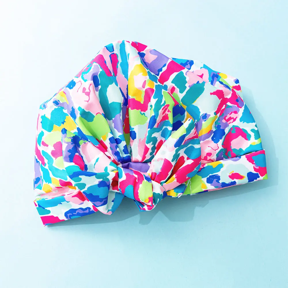 Reusable Shower Cap | Watercolor Cheetah