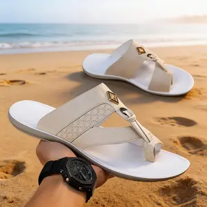 Men’s Luxury White Beach Shoes – Quick Dry Outdoor Thong Sandals & Flip Flops | Resort Style Summer Comfort | daily sandals
