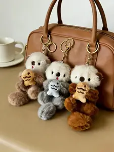 Otter Keychain & Bag Charm，Stylish Ring Pendant For Handbags And Backpacks，Delicate Otter Themed Accessory For Animal Lovers Daily Decoration And Personal Matching