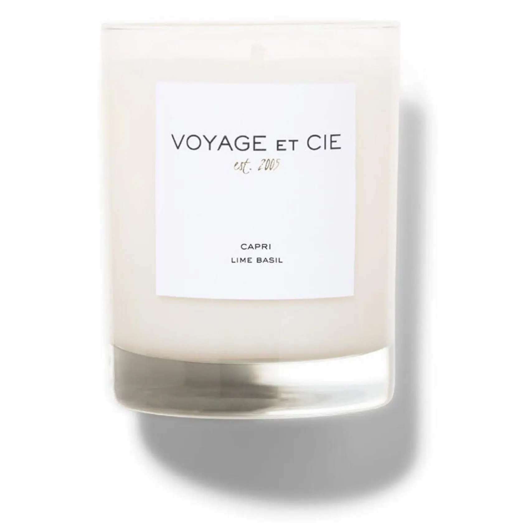 VOYAGE ET CIE 4" Highball Capri Lime Basil Candle