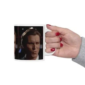 Funny Patrick Bateman Sigma Male Meme Mug