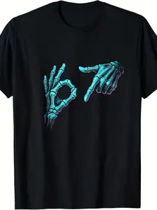 Funny 6_7 Gen Alpha Meme T-Shirt with M67 Hand Ges