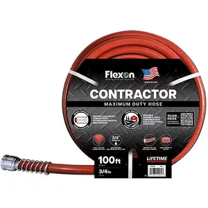 Flexon 3/4 in. x 100 ft. Contractor Grade Garden Hose