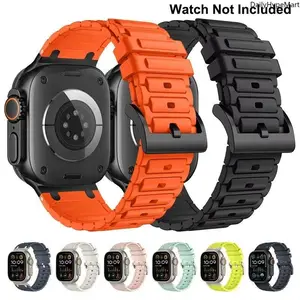 Durable Silicone Apple Watch Band - Soft Wearable Replacement Strap for 41/42/45/46/49mm, Fashion Tech Accessories