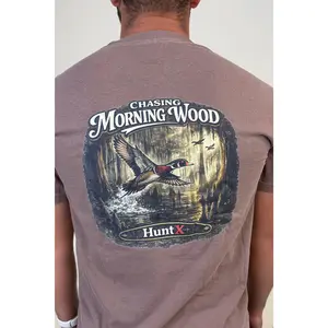 HuntX Chasing Morning Wood Comfort Color Short Sleeve Tee