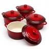 Ceramic Mini Casserole Dishes Set (4-Piece, 12 oz) - Oven-Safe Bakeware, Microwave & Dishwasher Safe, Bakery-Style for Cooking