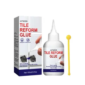 Jaysuing Tile Adhesive, Tile Repair and Grout Filler for Bathroom, Bathtub, Balcony, Sink and Corridor