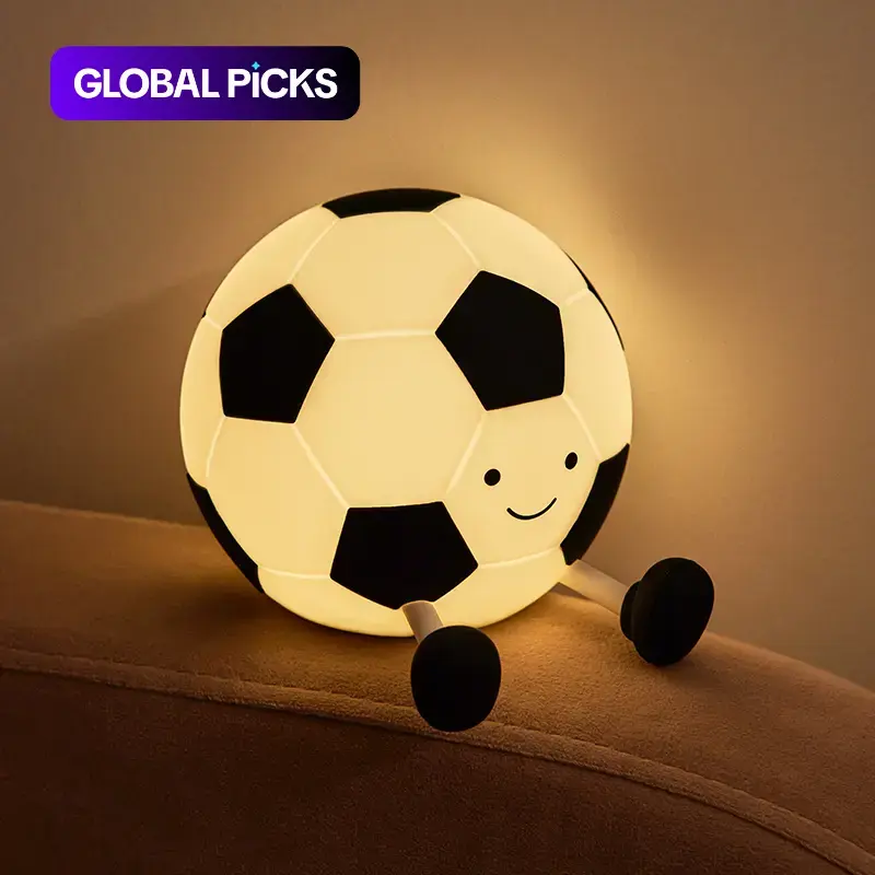 Football Night Light Lamp, Dimmable Ambient Night Light with Soft Silicone Shell, Tabletop Lamp, Dimmable Lamps, Perfect Gift for Football Enthusiasts, Dimmable Lights #GLOBAL PICKS