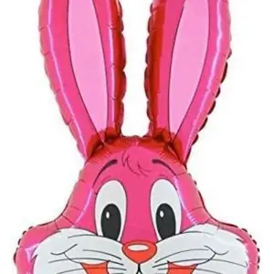 36 in Mylar pink bunny balloons 36 in Mylar pink bunny balloons