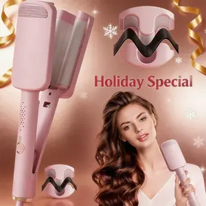 "32mm Egg Roll Hair Waver, Water Ripple Large Wave Curling Iron, Women’s Easy Hair Styling Tool "