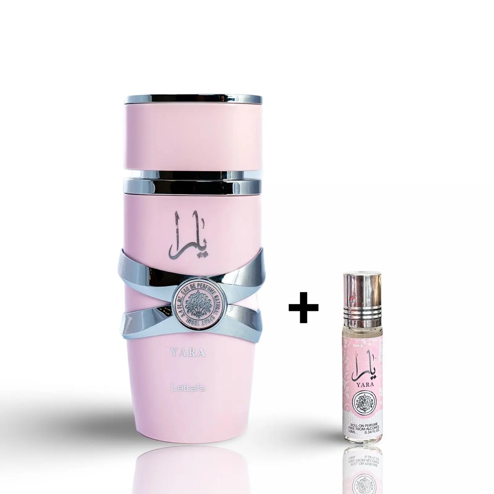Lattafa Perfumes Yara 100 ml (3.4 OZ) EDP & Yara Roll-on Oil 10 ml (0.34 OZ) - Yara Value Pack For Women - Long Lasting Perfume For Women Vanilla Fragrance Eau De Parfum perfume oils i got you vanilla, Floral, Aroma