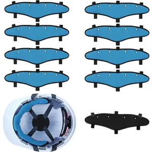 9pcs Hard Hat Sweat Bands Washable Reusable Hard Hat Sweatband Liners Air Cushion Hard Hat Accessories