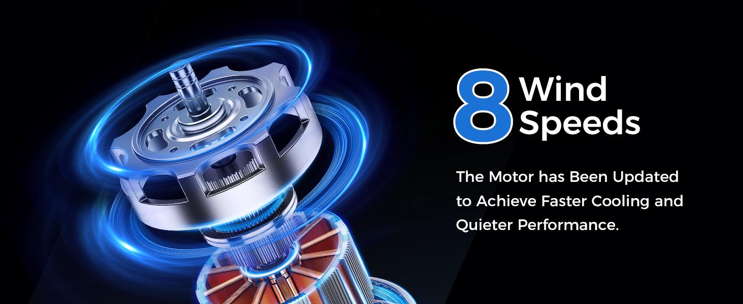 Bladeless Tower Fan ，80° Oscillation Quiet Cooling Fan with 8 Speeds, 8H Timer, Sleep Mode, Remote Control, 360° Air Intake, Space-Saving Bladeless Fan for Bedroom, Living Room, Home Office, Home Gym