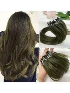 Micro Loop Hair Extensions, Colorful Choice, Natural Straight Human Hair, Easy Installation, Suitable for Women, Everyday Use, Diy Hair Extensions