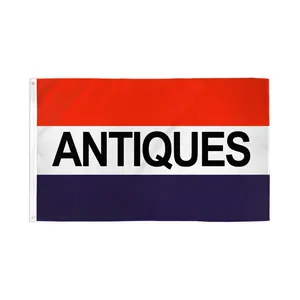 Antique Polyester Flag - 3x5ft Festive Backdrop Banner with Bold Print, Dye Sublimation & Header Tape for Home Use