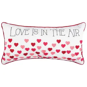 12" x 24" Love Is In The Air Valentine's Day Pillow by Valerie
