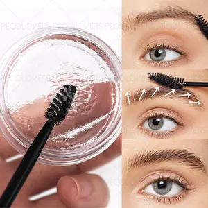 1 Piece Long-Lasting Waterproof Eyebrow Pomade Cream with Eyebrow Brush- Natural Brow Gel for Flawless Arches and Shapes