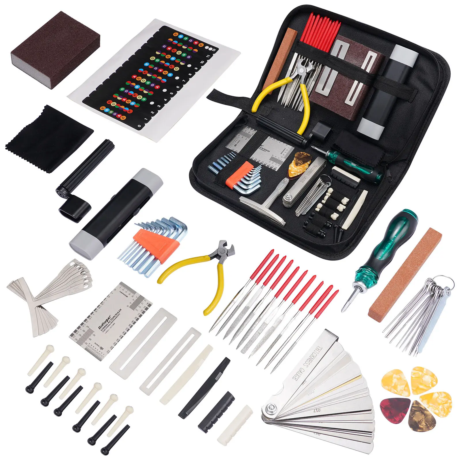 72pcs Guitar Tool Repair Kit Set