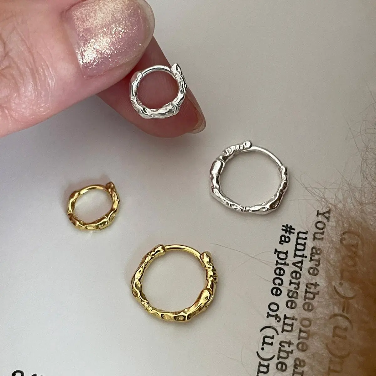 925 Sterling Silver Earrings Temperament Simple  for Women Wedding Jewelry Accessories