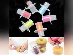 Plastic Bakeware Cupcake Core Remover Cake Cupcake Plunger Corer DIY Cake Decorating Tool Set Kitchen Baking Accessories