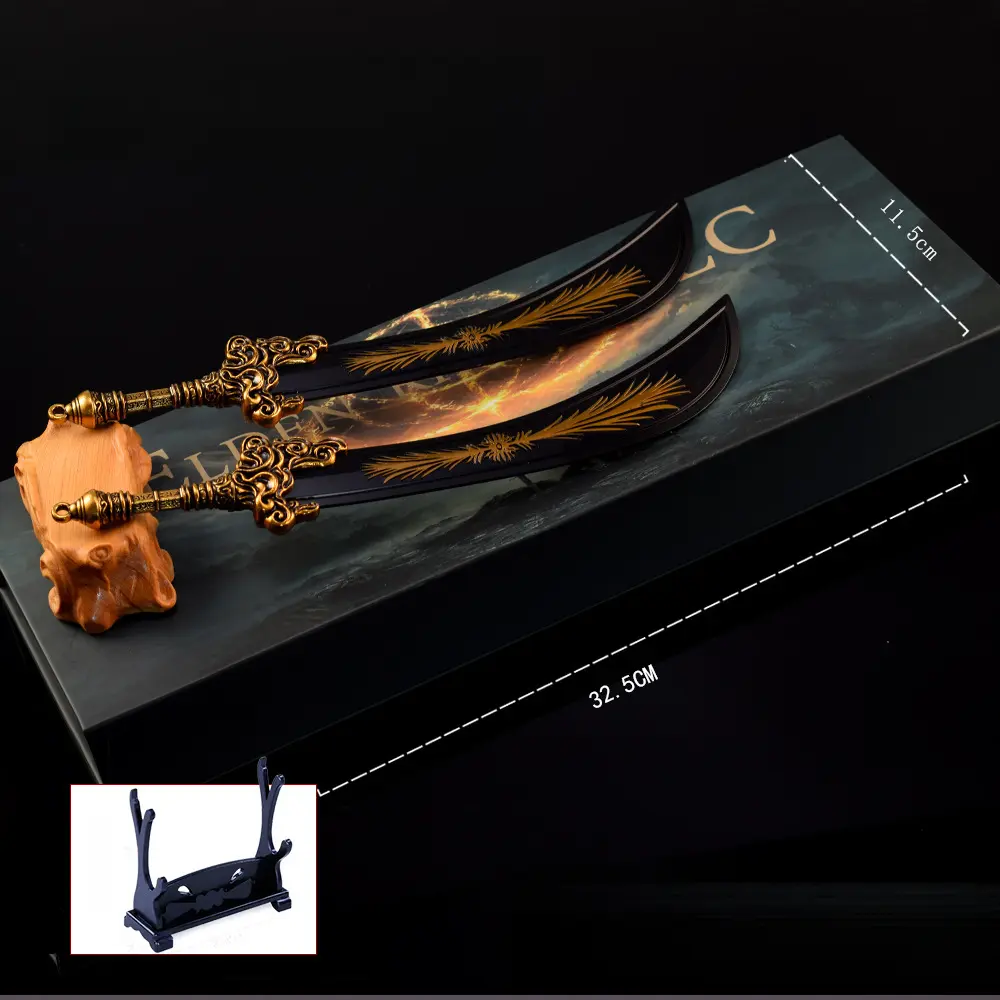 Elden Ring Starscourge Greatsword Full Metal Replica model - Premium Zinc Alloy Radahn Collectible Desk Display with Stand Series Box