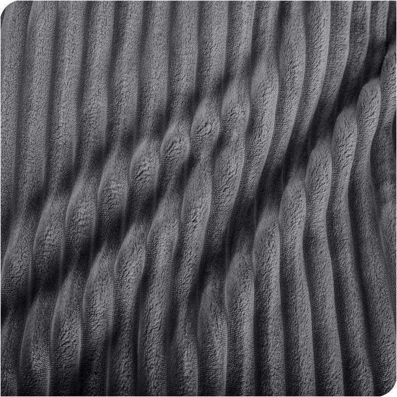 Bare Home Microplush Ribbed Blanket
