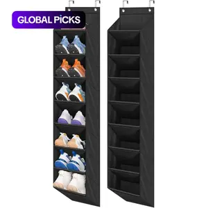 Wall-Mounted Shoe Storage Rack, Multi-Layer Shoe Storage Bag (1 or 2 Pack), Space-Saving Home Organizer for Living Room, Bedroom and Closet, Shoe Storage Compartments #GLOBAL PICKS