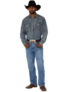 Blue Ranchwear Men's Bronc Rider Wash Dillon Regular Straight Denim Jeans - Brsp22j99