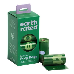120 Dog Poop Bags, Ultra Thick Durable Pet Waste Bags, Convenient Refillable Design, Easy Carry Handles, Ideal for Outdoor Use