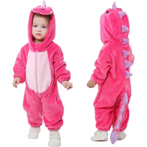 Kids Dinosaur Costume Baby Animal Jumpsuit Halloween Outfit for Boys Girls Cosplay Party Dress Up Carnival Fancy Dress