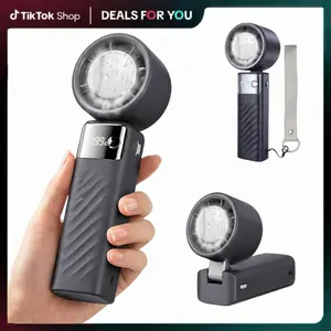 Portable fan Handheld High Speed Fan 199 Adjustable Levels Foldable for Summer  Travel Vacation Essentials& Outdoor Activities  cool fan