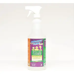 Amazing Reptile & Amphibian Terrarium Cleaner and Deodorizer - Just Spray/Wipe - Safely & Easily Removes Reptile & Amphibian Messes - USA Made 32oz Spray Bottle Save 25%