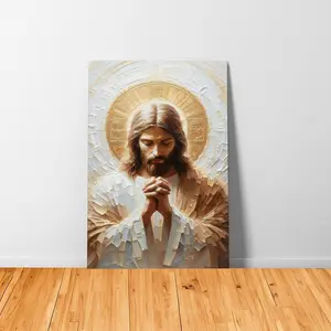 Sacred Heart of Jesus Posters Catholic Wall Art Divine Mercy Picture Canvas Painting Wall Decor Christ Jesus Portrait Print Christian Home Decor Religious Artwork for Prayer Room