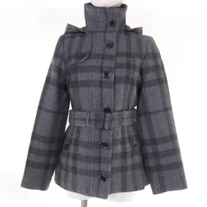Pre-owned BURBERRY Wool Small Leather Goods London Angora Coat
