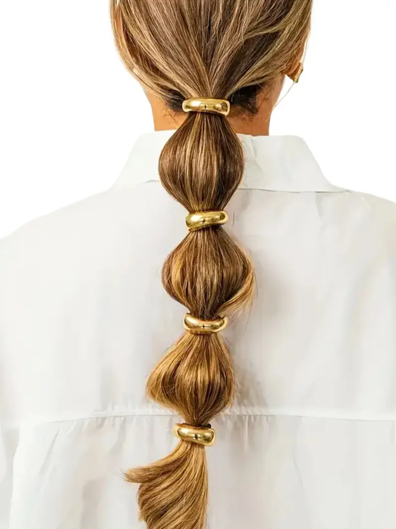 metal ponytail holders - TikTok Shop display picture 1