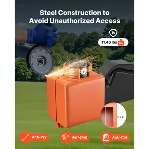 VEVOR Collar Coupler Lock, Fits 2 2-5/16-Inch DemcoCastHeadCouplers, Trailer Hitch Lock with 3 Keys Secures Security Chains, Rust-resistant, Anti-Theft RV Trailer Locks for RV, Trailer, Boat