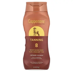 Coppertone Tanning, Sunscreen Lotion, SPF 8, 8 fl oz (237 ml)