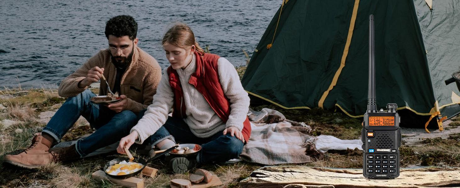 Baofeng UV-5R 8W Dual Band Two Way Radio Transceiver, USB Charging Long Range Supports CHIRP Portable Handheld Walkie Talkie, Wireless Electronic Gadgets, Digital Intercom, Compact, Device, Remote, Durable Handheld Ham Radio Transceiver