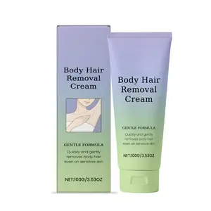 Body Hair Removal Cream Gentle Formula 100g Softens Hair Quickly for Easy Removal on Sensitive Skin with Moisturizing Wax Wipe hair removal cream Moisturizer